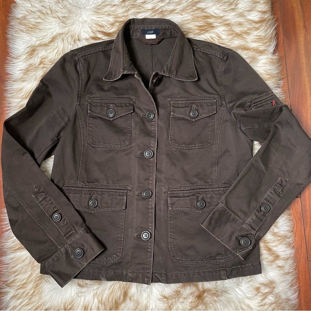 J. Crew brown aged utility jacket - Picture 6 of 9